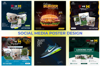 design instagram, facebook, and linkedin posts for you in 2 hours