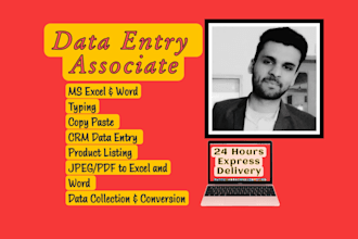be your data entry associate