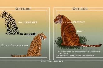 do customized animal illustrations