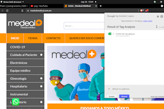 install GTM, analytics and event tracker on your website
