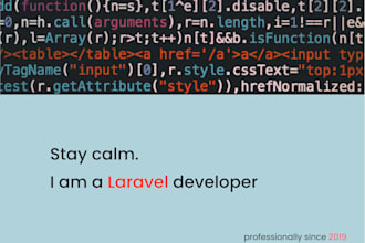 develop custom laravel website