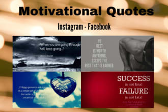 develop images with inspiring quotes for your social media