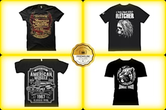 do bulk t shirt designs for merch, printful and teespring