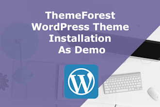 install wordpress theme as demo