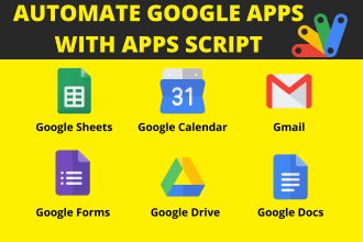 automate google sheets, calendar, drive, gmail, form via apps script