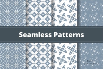 design high end seamless patterns for fabric, textile print