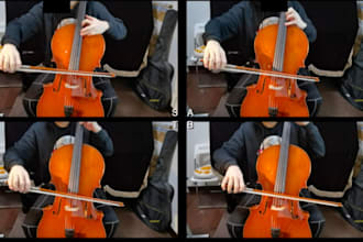 produce audio recordings of cello performance
