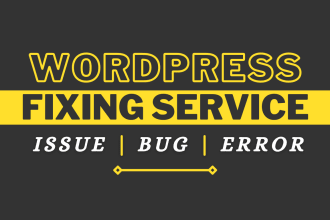 do wordpress errors issues bugs fixing service elementor divi backery