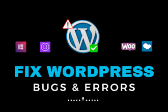 fix wordpress errors and bugs immediately speed optimization expert elementor