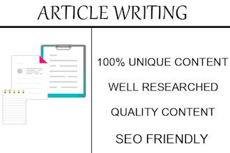write an SEO friendly article and unique content