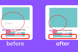 hide footer in canva embed