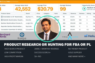 do amazon fba product research for private label