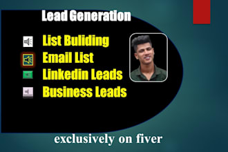 do linkedin research b2b lead generation and data entry