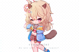 draw chibi art of your character