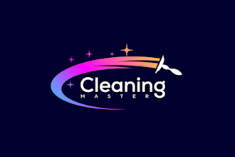 do cleaning service power or pressure washing logo design