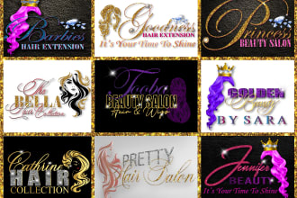 design eye catching luxury hair extension logo