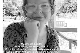 proofread, edit and translate documents