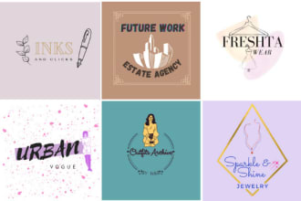 design beautiful, minimal, feminine, boho and classy logo
