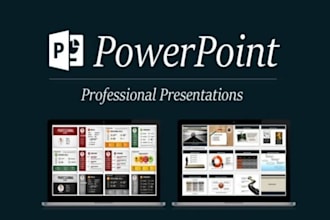 write and design  powerpoint presentation for you