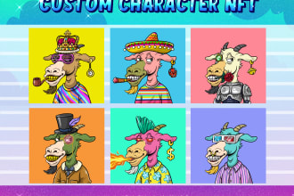 draw custom nft cartoon avatar mascot