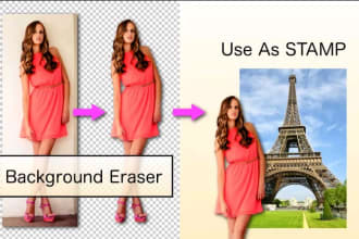 images background removal with white or transparent