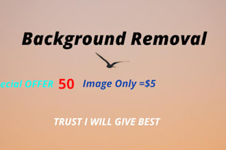 remove background 50 image  one day delivery