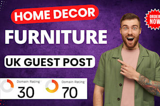 publish home decor furniture blog article with high quality UK guest post backli