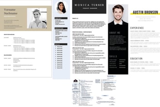 create resume, cover letter templates