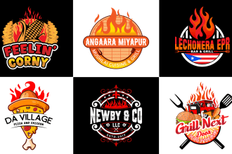 do restaurant,chef,food,cafe,bakery logo in 12 hours