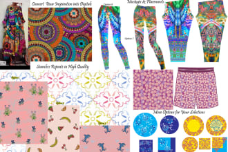 draw seamless prints and placements