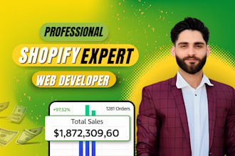 build you an automated dropshipping shopify store shopify website