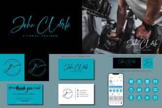 design signature logo with branding kit