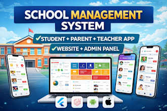 develop school management system with app