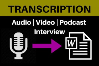 do transcription of urdu english from audios video in 24hr
