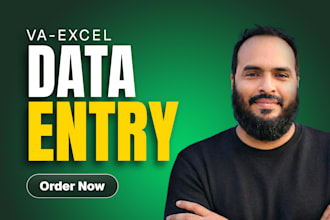 do excel data entry, web research, b2b lead sourcing, email scraping