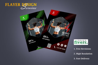 design professional a3, a4, a6, a5 flyer within 6 hrs