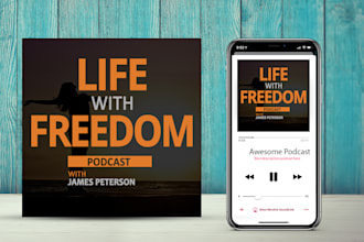 design professional podcast cover art