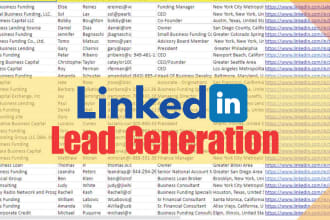 do linkedin lead generation and targeted b2b lead generation