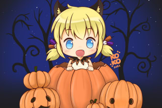 draw chibi anime in my cute style