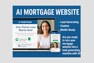 create a professional ai powered mortgage website