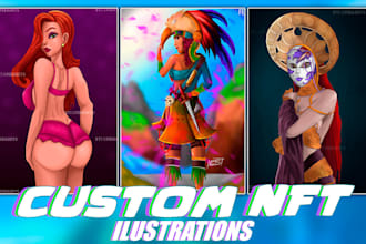 create an amazing custom artwork or nft in my style