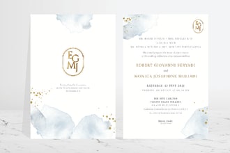 design a beautiful custom wedding invitation or card