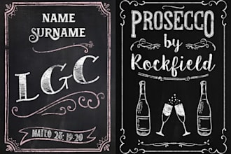 design chalkboard posters, menu, flyer