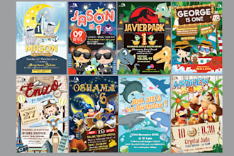 design a cute custom birthday kids invitation