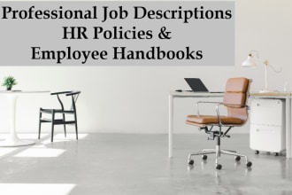 make professional employee handbooks and job descriptions