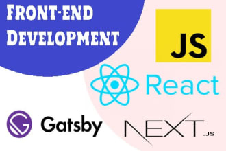 develop stunning dynamic website in reactjs, nextjs, nodejs and expressjs