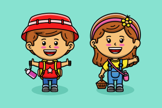 draw a cute kawaii cartoon character design