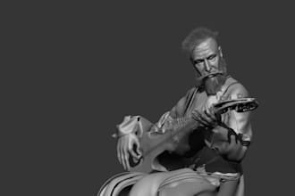 create 3d model for game, movie,print or nft