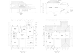 draw architectural drawings in auto cad