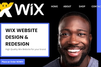 build wix website design, create wix website redesign